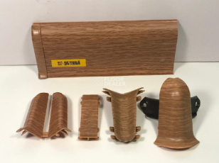 Плинтус Ideal Comfort 55mm Дуб темный 217 фото 1 | FLOORDEALER